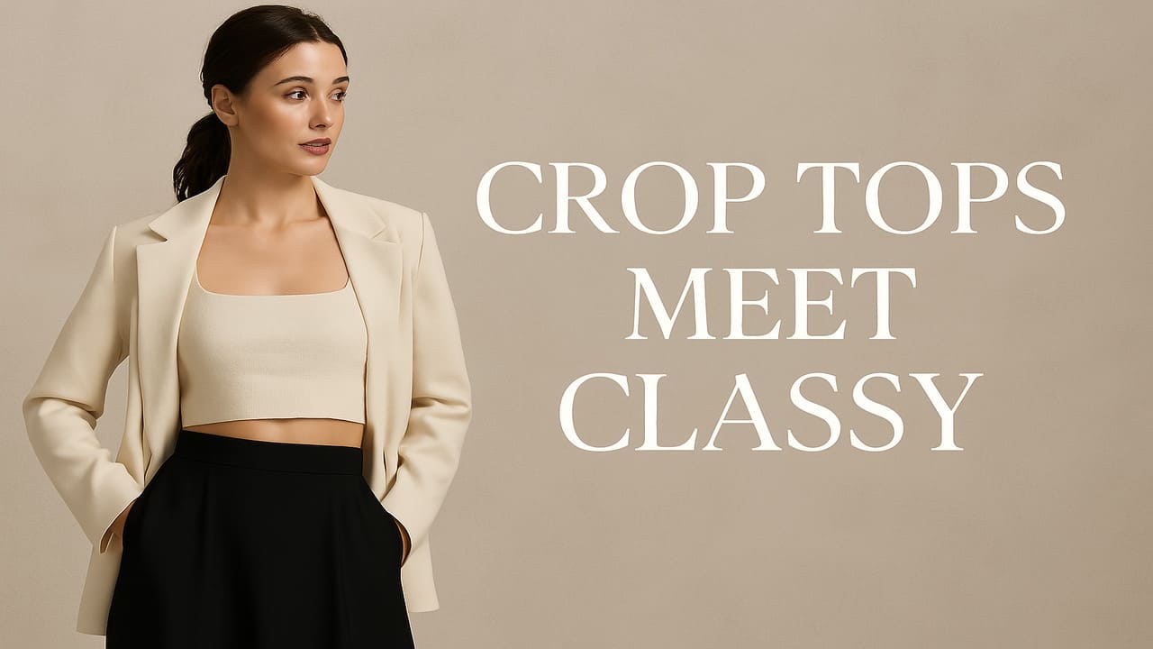 Crop Tops Meet Classy How Structured Cropped Pieces Are Evolving in Modern Fashion