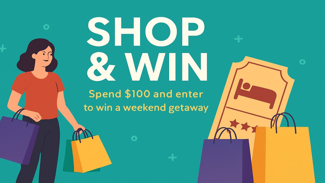 Shop and Win Spend $100 and Enter to Win a Weekend Getaway, Only at The Berkshire Mall