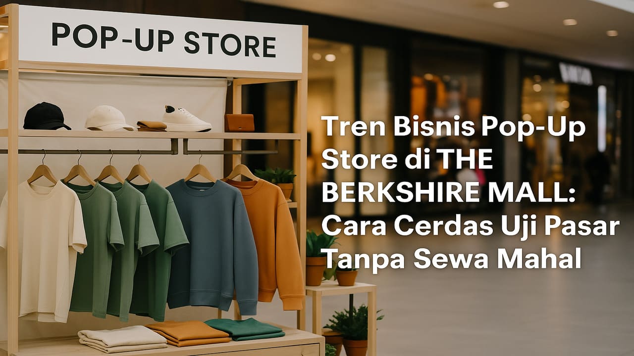 Tren Bisnis Pop-Up Store di The Berkshire Mall Cara Cerdas Uji Pasar Tanpa Sewa Mahal