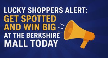 Lucky Shoppers Alert: Get Spotted and Win Big at The Berkshire Mall Today!