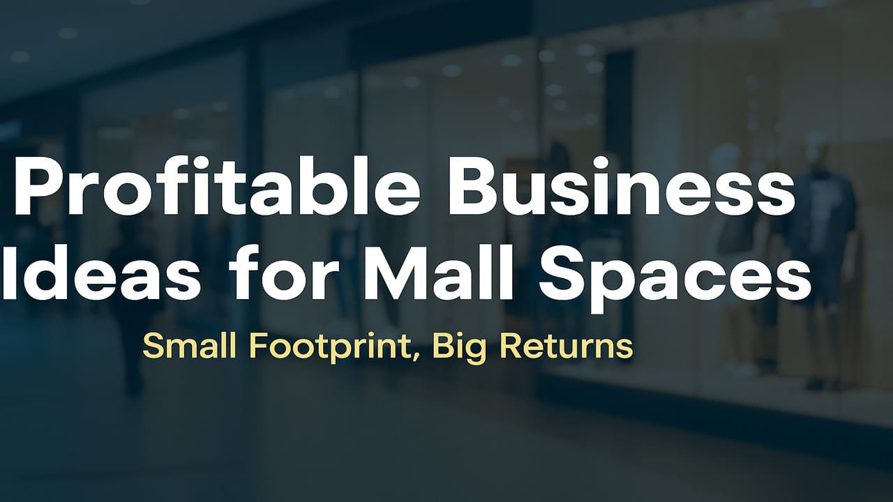 Profitable Business Ideas for Mall Spaces Small Footprint and Maximum Returns
