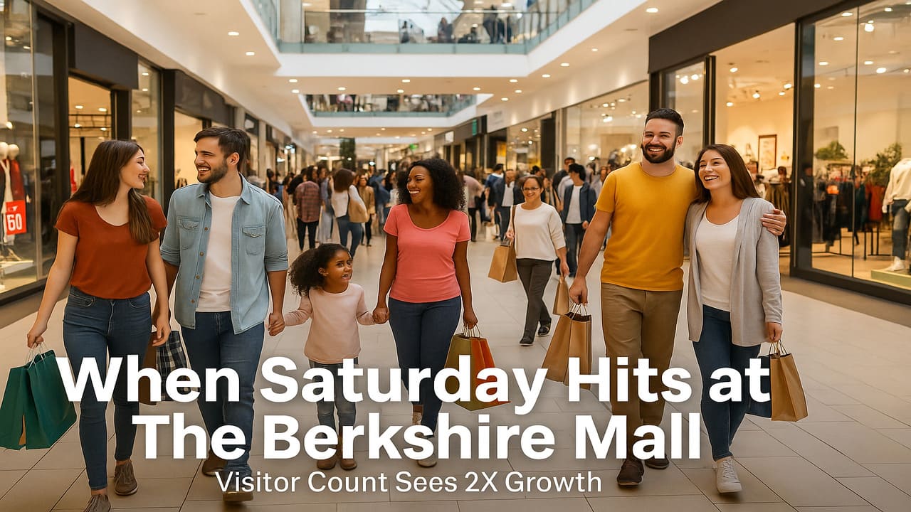 When Saturday Hits Visitor Count at The Berkshire Mall Sees 2X Growth