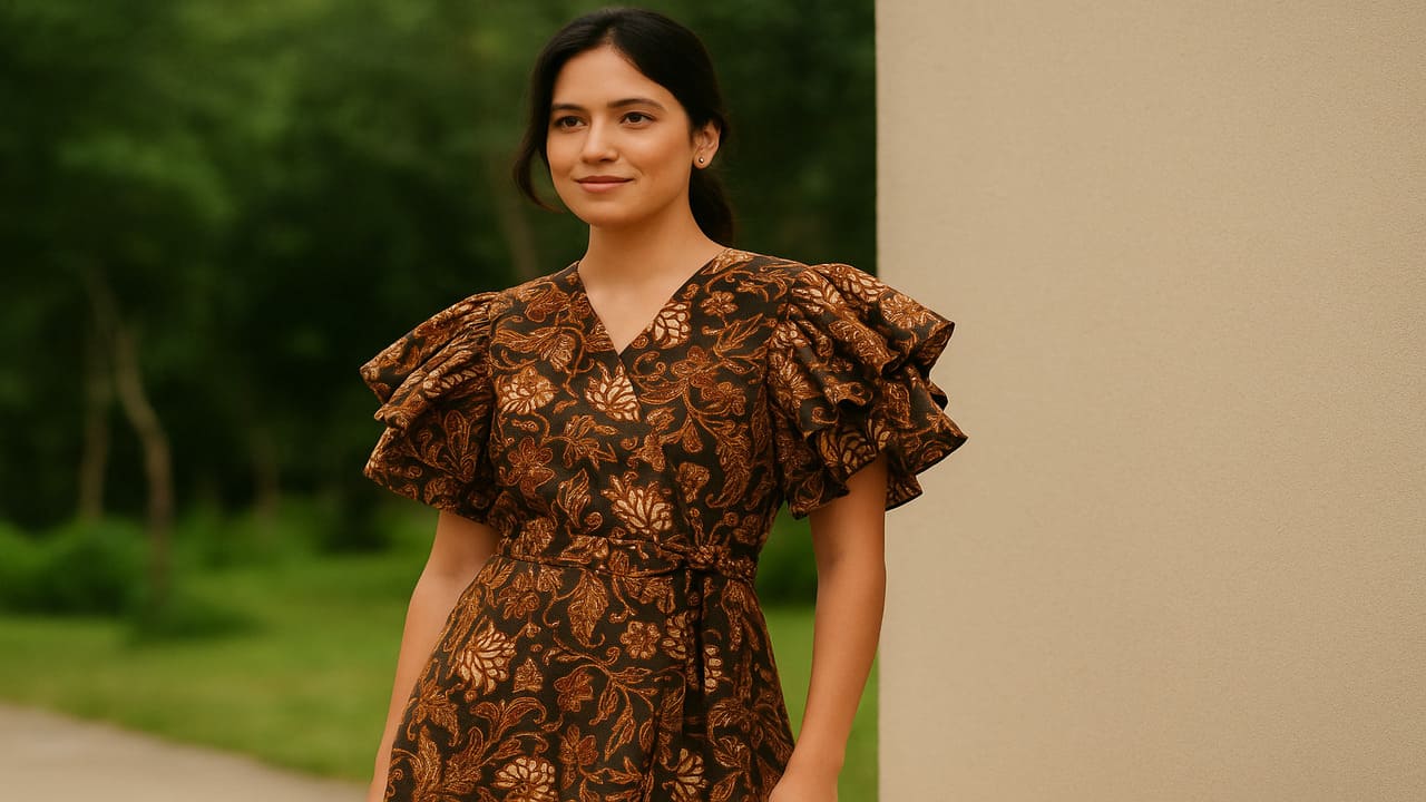 The Charm of Ruffled Batik Sleeves A Feminine Touch for Modern Style